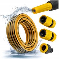 Wąż Ogrodowy 15m 1/2" PVC Z Wzmacnianym Włóknem 12mm*16mm + Złączki