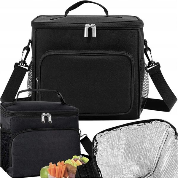 Termiczna LUNCH BOX Torba na napoje jedzenie Śniadanie podróżna duża zdjęcie 4