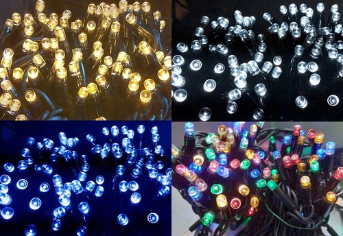 Lampki SOPLE Zewnętrzne GRUBE 100 LED 4,25m ZIMNE BIAŁE + FLASH + Gniazdo na Arena.pl