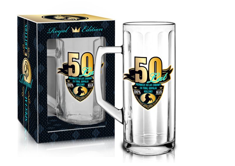 Royal Edition - Kufel Do Piwa 500Ml - 50 Lat zdjęcie 1