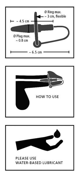 Penis Plug+Silicone Glans Ring zdjęcie 9