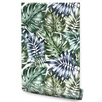 Tapeta Do Salonu Malowane MONSTERY Liście Natura