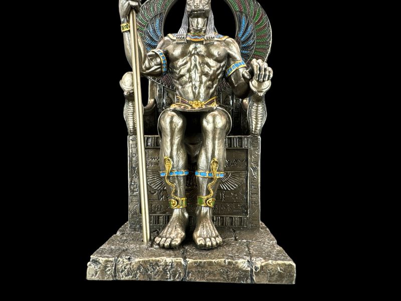 EGIPSKI BÓG ANUBIS NA TRONIE VERONESE (WU76733A4) zdjęcie 10