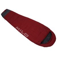 Profesjonalny śpiwór trekkingowy Milo Badi 850 bordowy