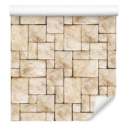 Tapeta Do Salonu Cegła KAMIEŃ Dekoracja Ścienna na Arena.pl