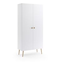 Szafa IKON w stylu skandynawskim z półkami / biała