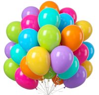 BALONY pastelowe kolorowe na urodziny zestaw 50szt XXL 27cm