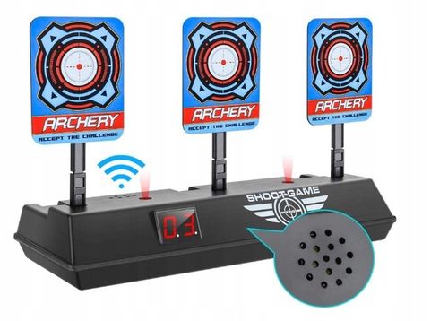 PISTOLET NERF ELITE COMMANDER ELEKTRONICZNA TARCZA dodatkowe strzałki na Arena.pl