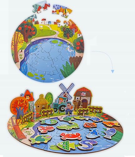 puzzle magnetyczne do łowienia farma zkb-904 na Arena.pl