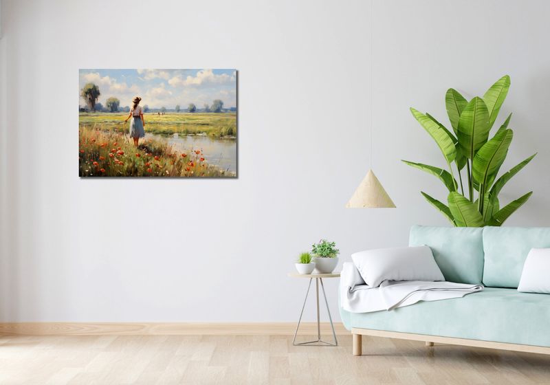 Obraz 90x60cm Wiejski Spokój zdjęcie 2