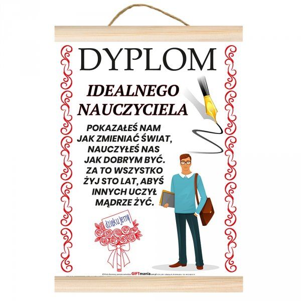 dyplom idealnego nauczyciela zdjęcie 1