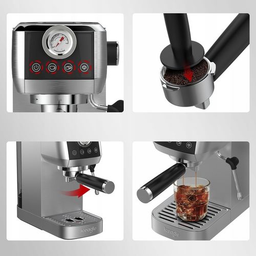 Iceagle Ekspres do kawy espresso CM1665, manometr, 20 barowa włoska pompa na Arena.pl