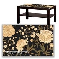 BLAT SZKLANY IKEA LACK Jasne kwiaty z Twoim napisem 90x55cm 016a