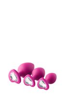 flirts anal training kit gem stone pink