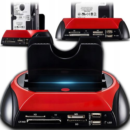 STACJA DOKUJĄCA DO DYSKÓW SATA 2.5' 3.5' IDE HDD SSD USB 3.0 KOPIA ZAPASOWA na Arena.pl