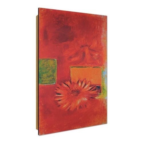 Deco Panel, Czerwony kwiat - abstrakcja 60x80 na Arena.pl