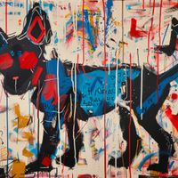 Plakat 50x50cm Miejski Pies