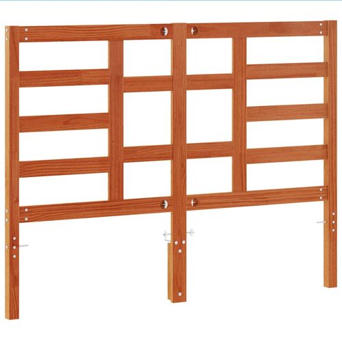 Wezgłowie do łóżka, woskowy brąz, 135 cm, lite drewno sosnowe na Arena.pl