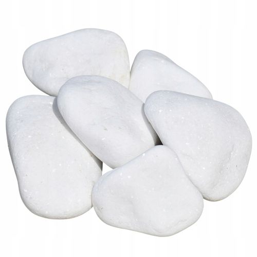 KAMIEŃ OTOCZAK THASSOS 3-6CM KAMIEŃ OGRODOWY BIAŁY DEKORACYJNY OZDOBNY na Arena.pl