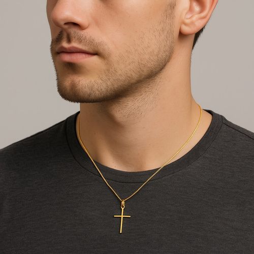 złoty prosty krzyżyk próby 585 na Arena.pl