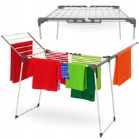 SUSZARKA NA PRANIE DO UBRAŃ STOJĄCA SKŁADANA BALKONOWA KLIPSY NA