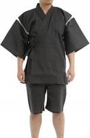 Japońskie tradycyjne kimono Jinbei Sijiraori 100% bawełna roz M B1J
