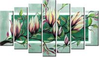 80CM 140CM OBRAZ 7 ELEM SŁODYCZ MAGNOLII ZIELENI ŚCIENNY
