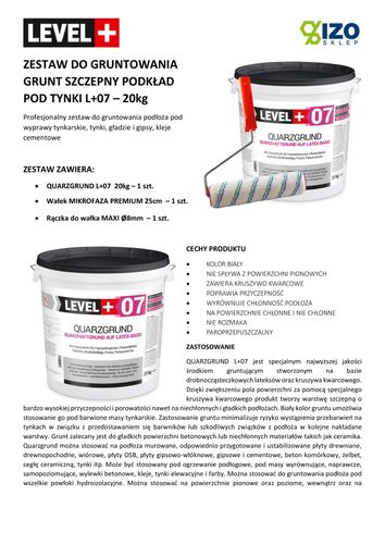 Grunt Szczepny 20kg Grunt Kwarcowy Wałek Malarski na Arena.pl