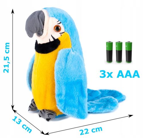 PAPUGA GADAJĄCA POWTARZA TAŃCZY MÓWI MÓWIĄCA Miś GADAJĄCA MASKOTKA na Arena.pl