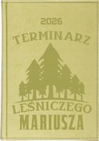 KALENDARZ A5 2026 dzienny KSIĄZKOWY z grawerem DLA LEŚNICZEGO Z IMIENIEM