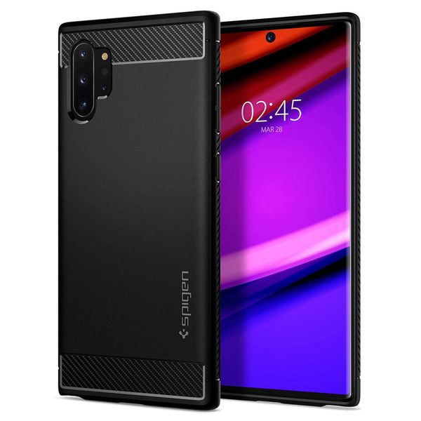 SPIGEN RUGGED ARMOR GALAXY NOTE 10+ PLUS MATTE BLACK zdjęcie 1