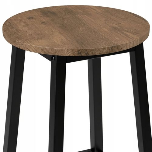 HOKER RUSTYKALNY TABORET STOŁEK OKRĄGŁY METALOWY BAROWY KUCHENNY LOFT na Arena.pl