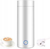 PRZENOŚNY CZAJNIK PODRÓŻNY, ELEKTRYCZNY TERMOS, 400 ML, CZAJNIK ELEKTRYCZNY