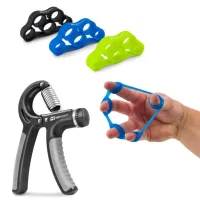Ściskacz do rąk regulacja zestaw gum trening dłoni