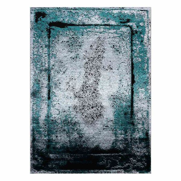 RUG/LU/WELLI/FRAME2/GREY+GREEN/140x190 zdjęcie 1