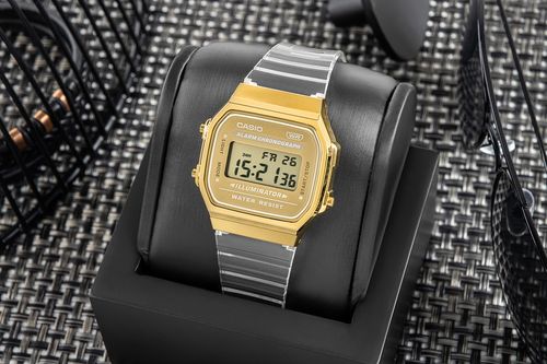 zegarek damski casio vintage a168xesg-9aef + box na Arena.pl