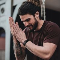 PREMIUM Czarna Skórzana Bransoletka Męska Elegancka Magnes STAL NIERDZEWNA