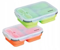 2X SILIKONOWY SKŁADANY LUNCH BOX KLAUSBERG KB-7024