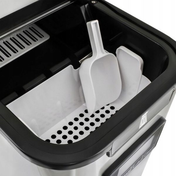 Kostkarka Domowa Maszyna Do Lodu Srebrna Szara Wydajna Łatwa w Obsłudze zdjęcie 13