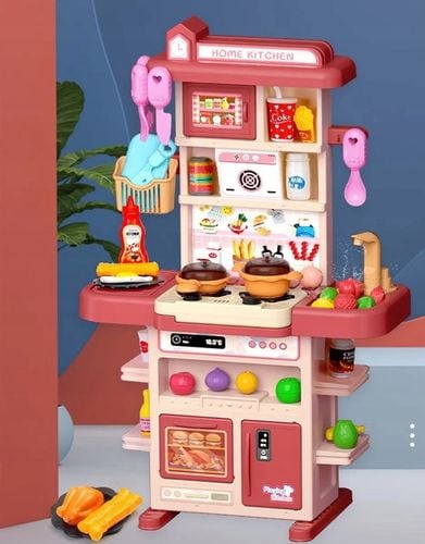 Kuchnia dla dzieci lodówka kran z wodą para różowa 64AR na Arena.pl