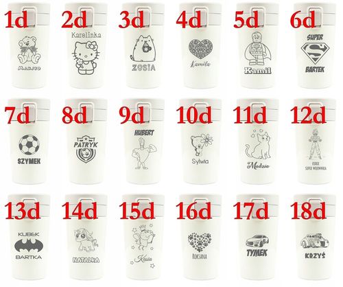 Kubek termiczny 300 ml prezent dla przyjaciółki TERMOS bidon +TWÓJ GRAWER na Arena.pl