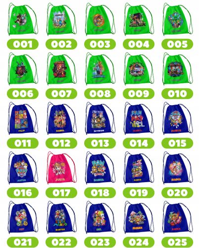 WOREK PLECAK SPORTOWY NA WF DLA DZIECI - STRAŻAK SAM + IMIĘ! BAJKA POŻAR na Arena.pl