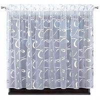 BIAŁA FIRANA GOTOWA ETAMINA NA TAŚMIE WAVE 300x150 cm GLAMOUR ŻABKI
