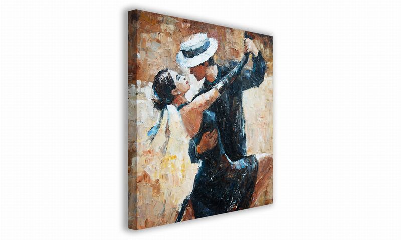 OBRAZ NA PŁÓTNIE 103 Tańcząca para 50x50cm zdjęcie 1