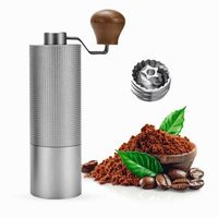 RĘCZNY MŁYNEK DO KAWY ViO CM-02H PROFESJONALNY - NAJWYŻSZEJ JAKOŚCI SREBRNY