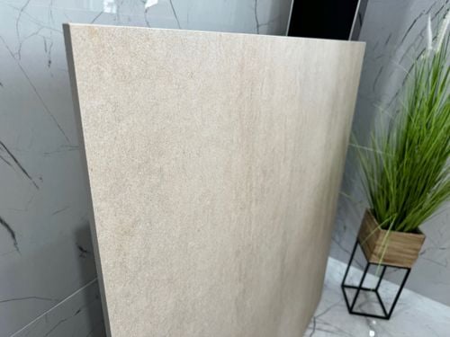 Płytka gresowa BEŻ 120x120 mat ciepły beton piaskowy gres wielkoformatowy na Arena.pl