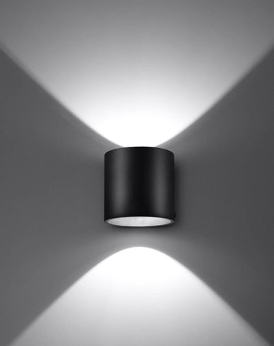 Kinkiet LAMPA ścienna SL.0048 metalowa OPRAWA tuba czarna na Arena.pl