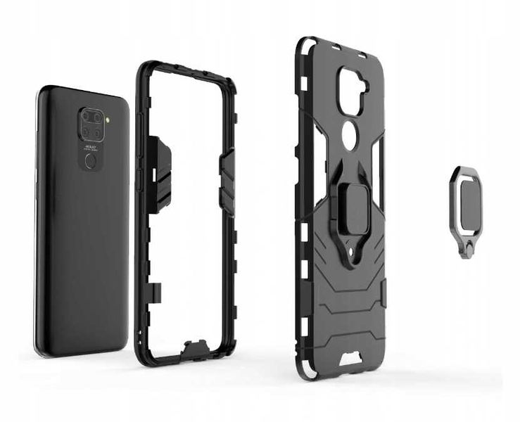 Spacecase X-Ring Redmi Note 9 Czarny zdjęcie 7