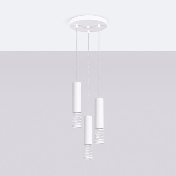 Lampa wisząca LAMI 3P biały zdjęcie 2