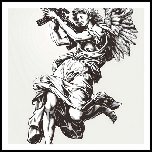 Plakat 70x70cm Anioł Wojny na Arena.pl